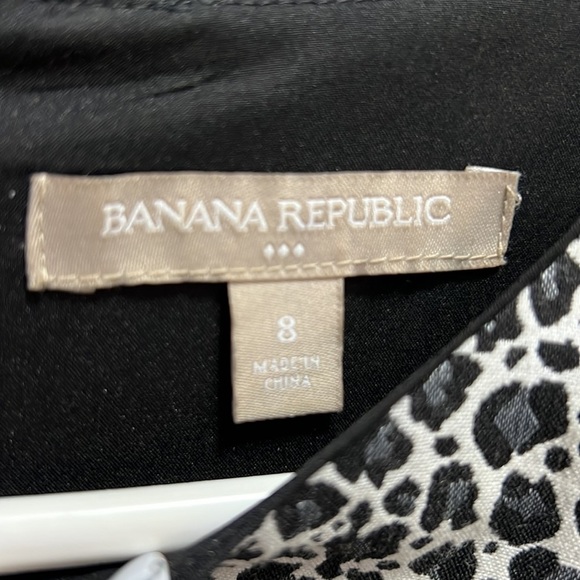 Banana Republic Leopard print dress size 8 - Picture 3 of 6